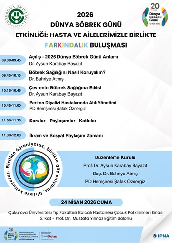 Dünya Böbrek Günü Farkındalık Buluşması